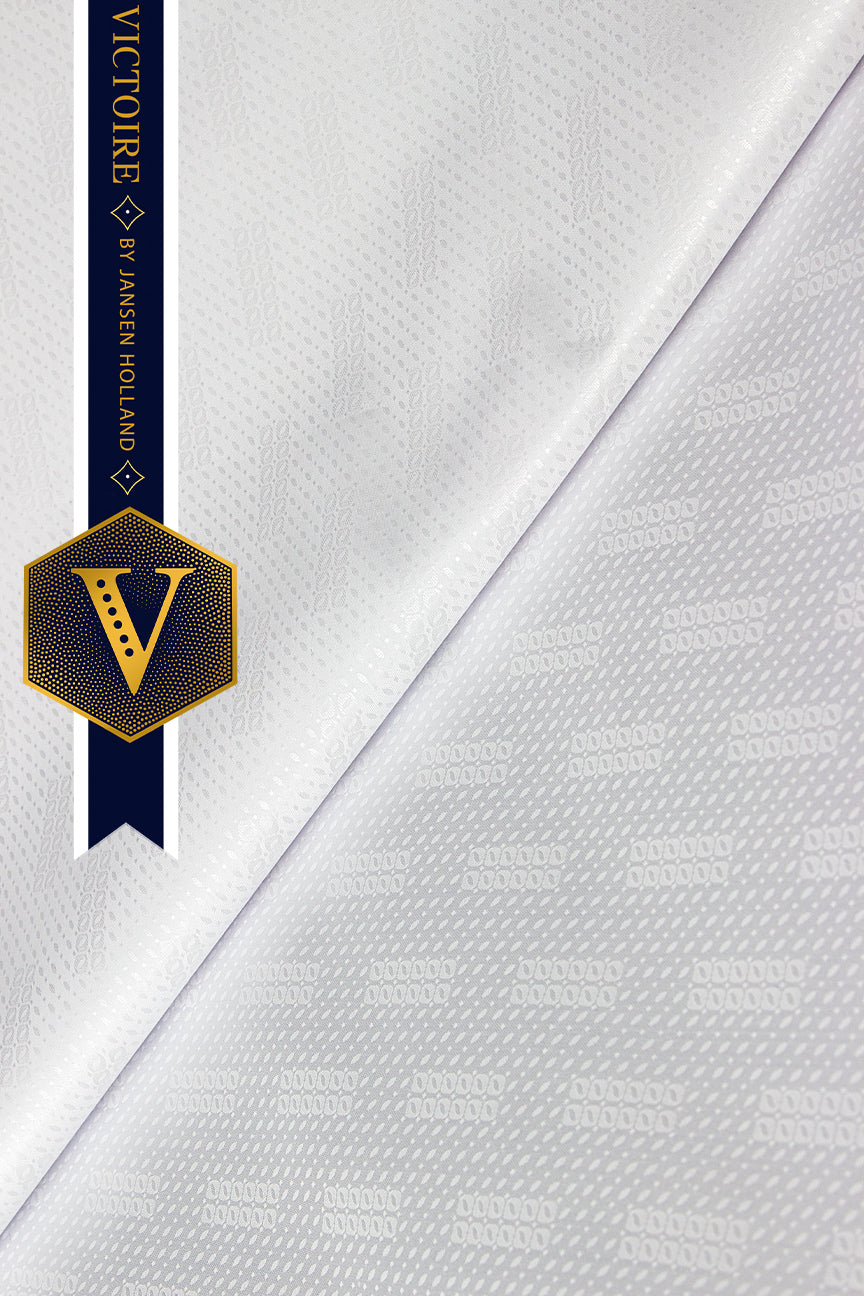 Victoire Mens Brocade in White 10 Yards - VMB2025