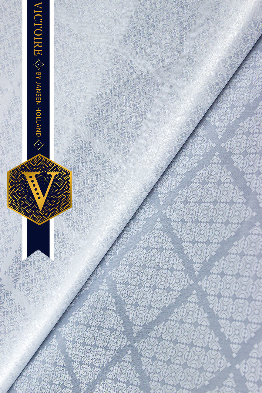 Victoire Mens Brocade in White 10 Yards - VMB2026