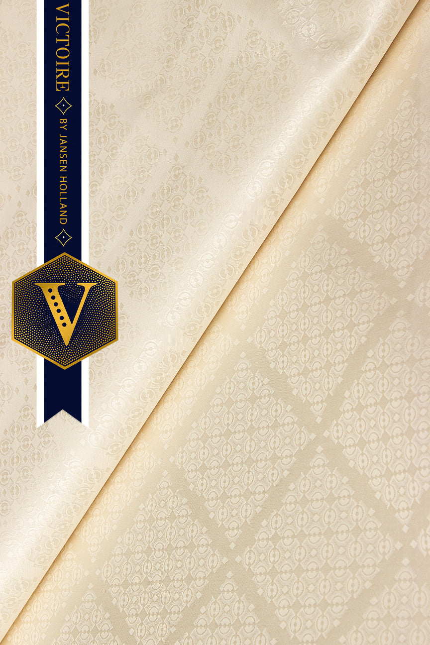 Victoire Mens Brocade in Cream 10 Yards - VMB2027
