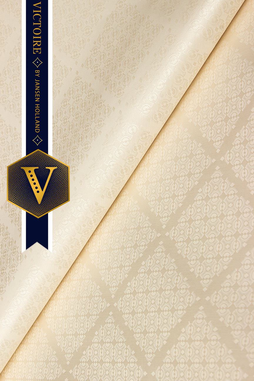 Victoire Mens Brocade in Cream 10 Yards - VMB2028