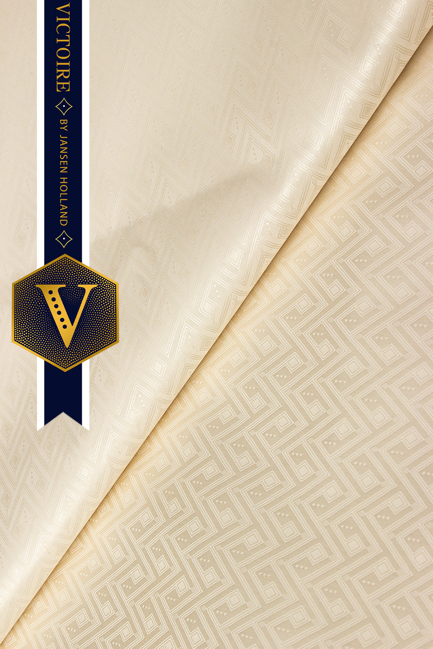 Victoire Mens Brocade in Cream 10 Yards - VMB2030