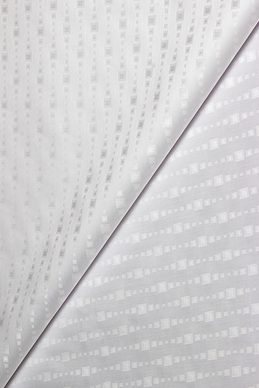 Victoire Magic Brocade in White - VMB1011