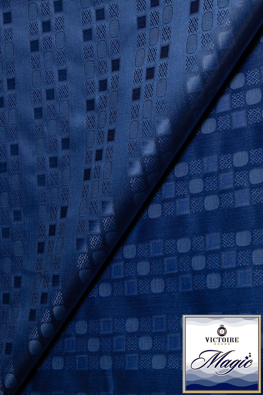 Victoire Magic Brocade in Midnight Blue - VMB1019