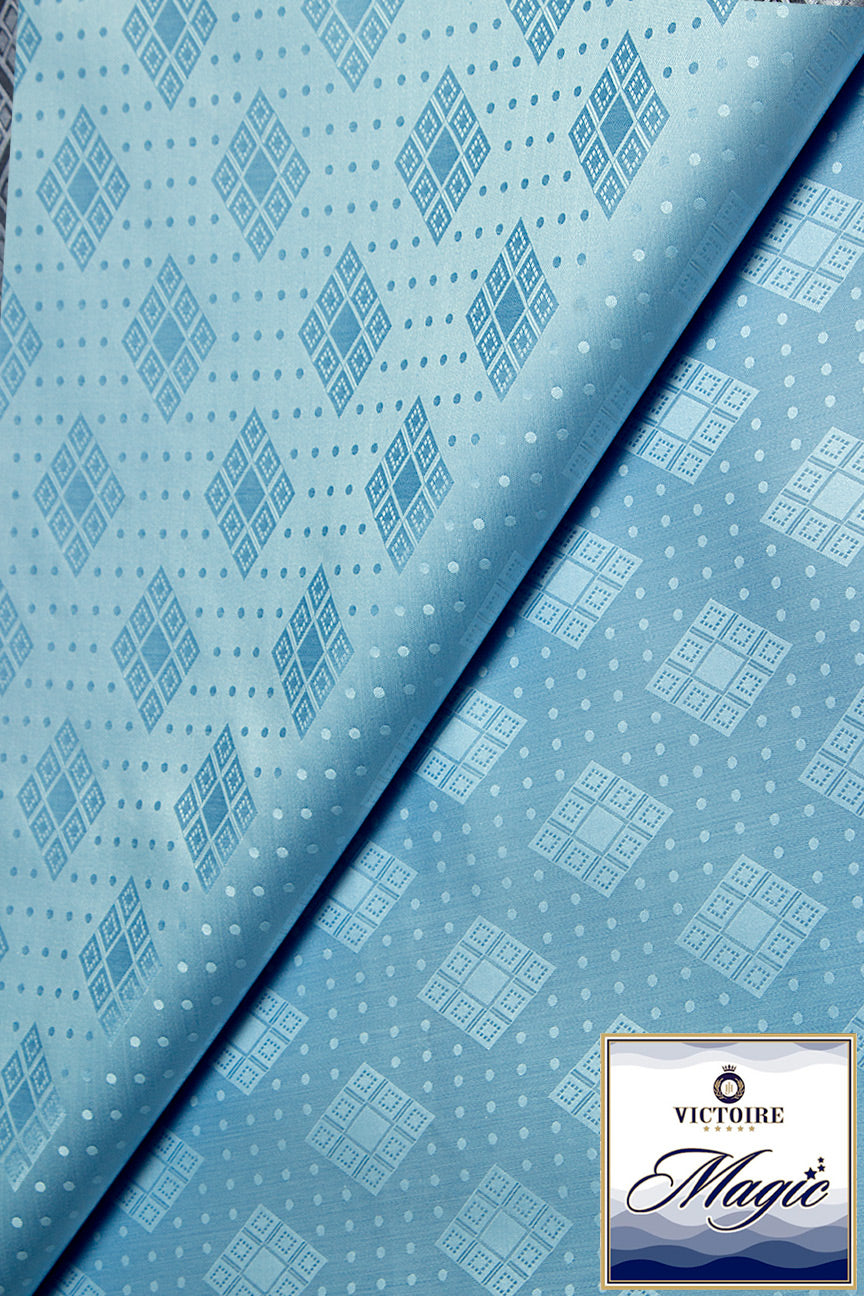 Victoire Magic Brocade in Ice Blue - VMB1027