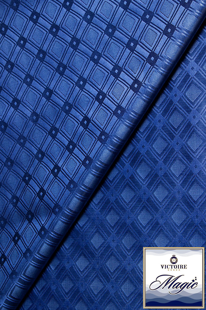 Victoire Magic Brocade in Deep Blue - VMB1029