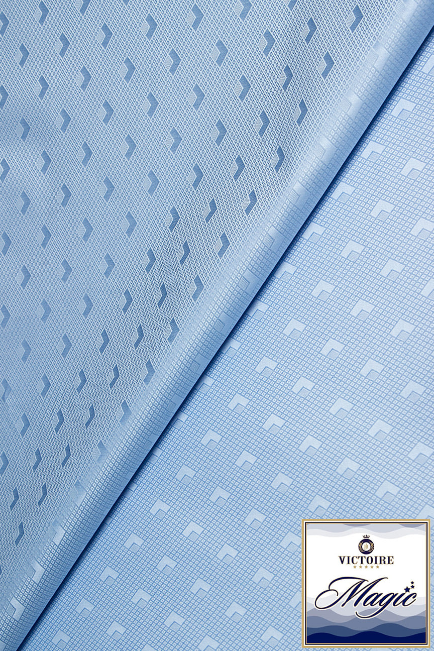 Victoire Magic Brocade in Sky Blue - VMB1003