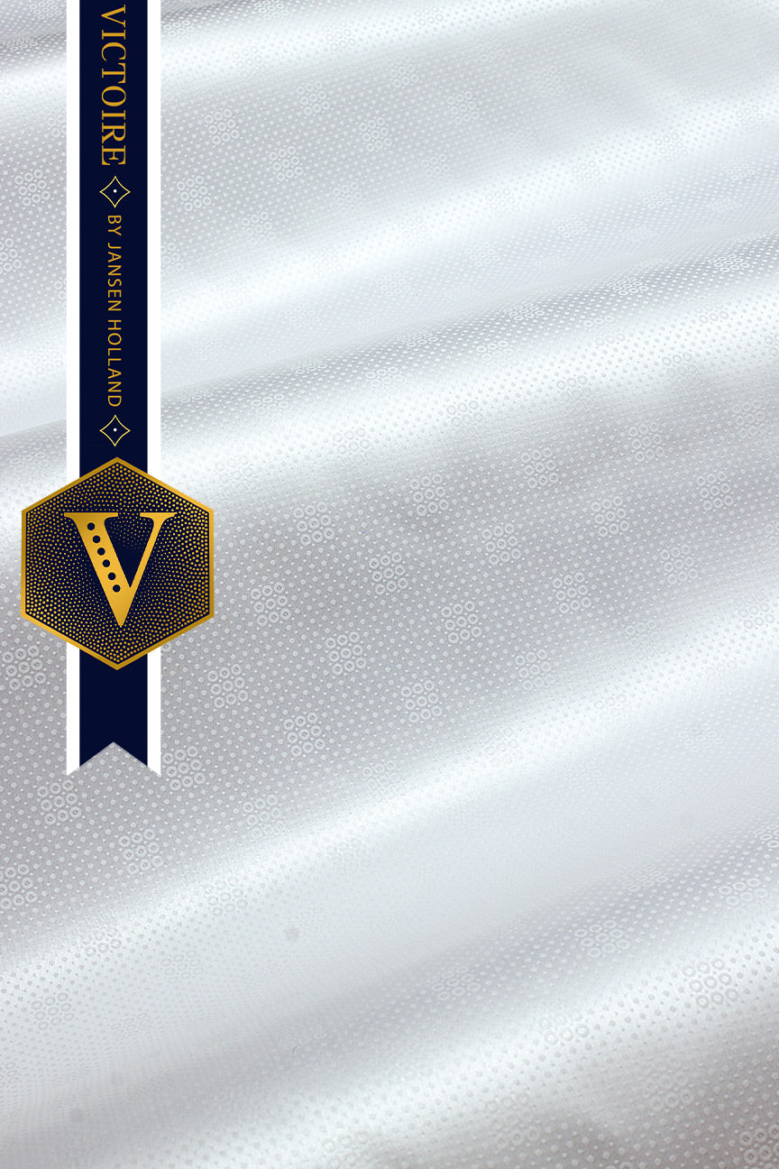 Victoire Magic Brocade in White - VMB1041