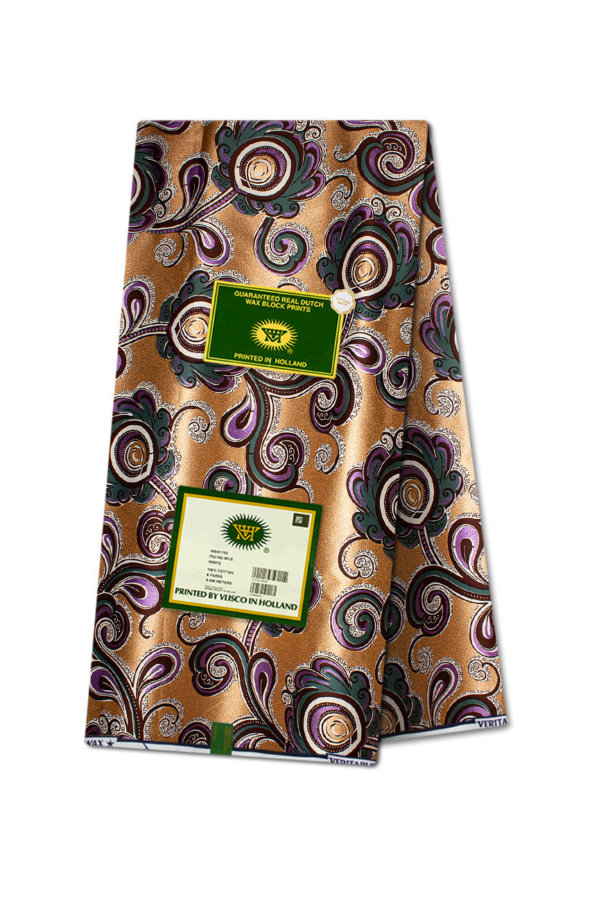 Vlisco Glitter Glam Embellished Wax Print - VGGE3051