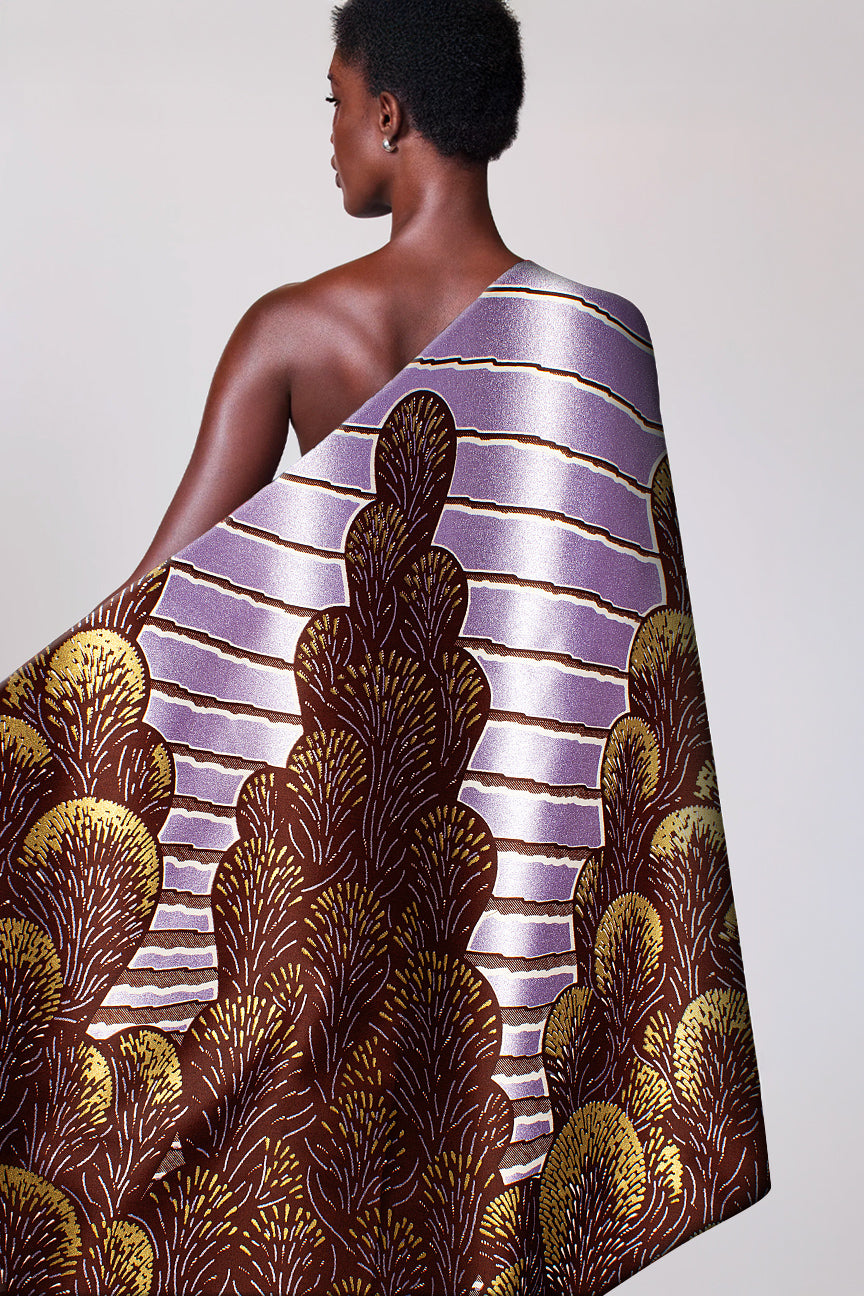 Vlisco Glitter Glam Embellished Wax Print - VGGE3071