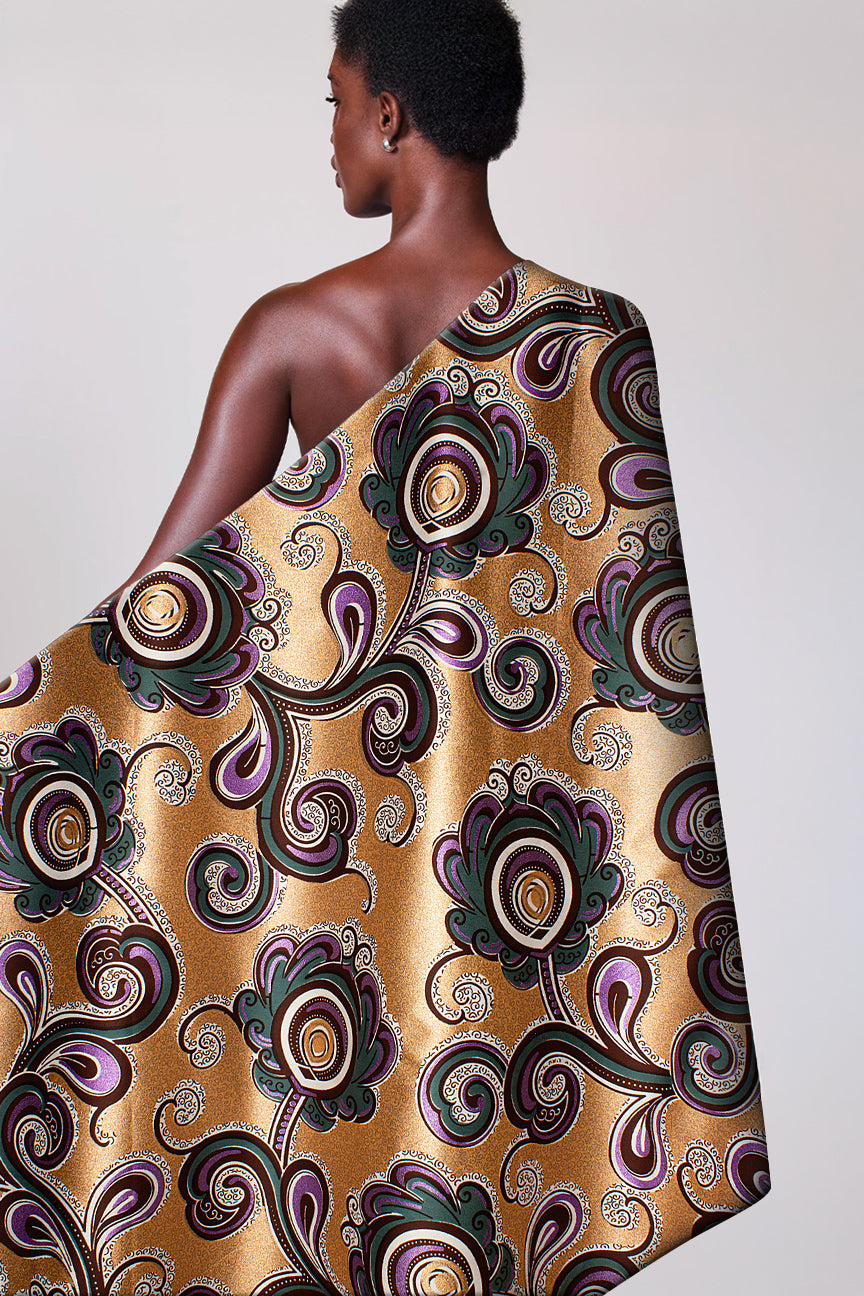 Vlisco Glitter Glam Embellished Wax Print - VGGE3051