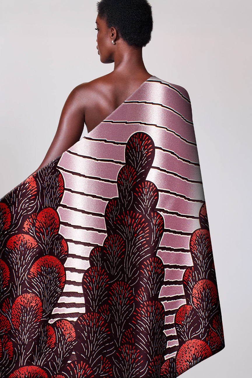 Vlisco Glitter Glam Embellished Wax Print - VGGE3073