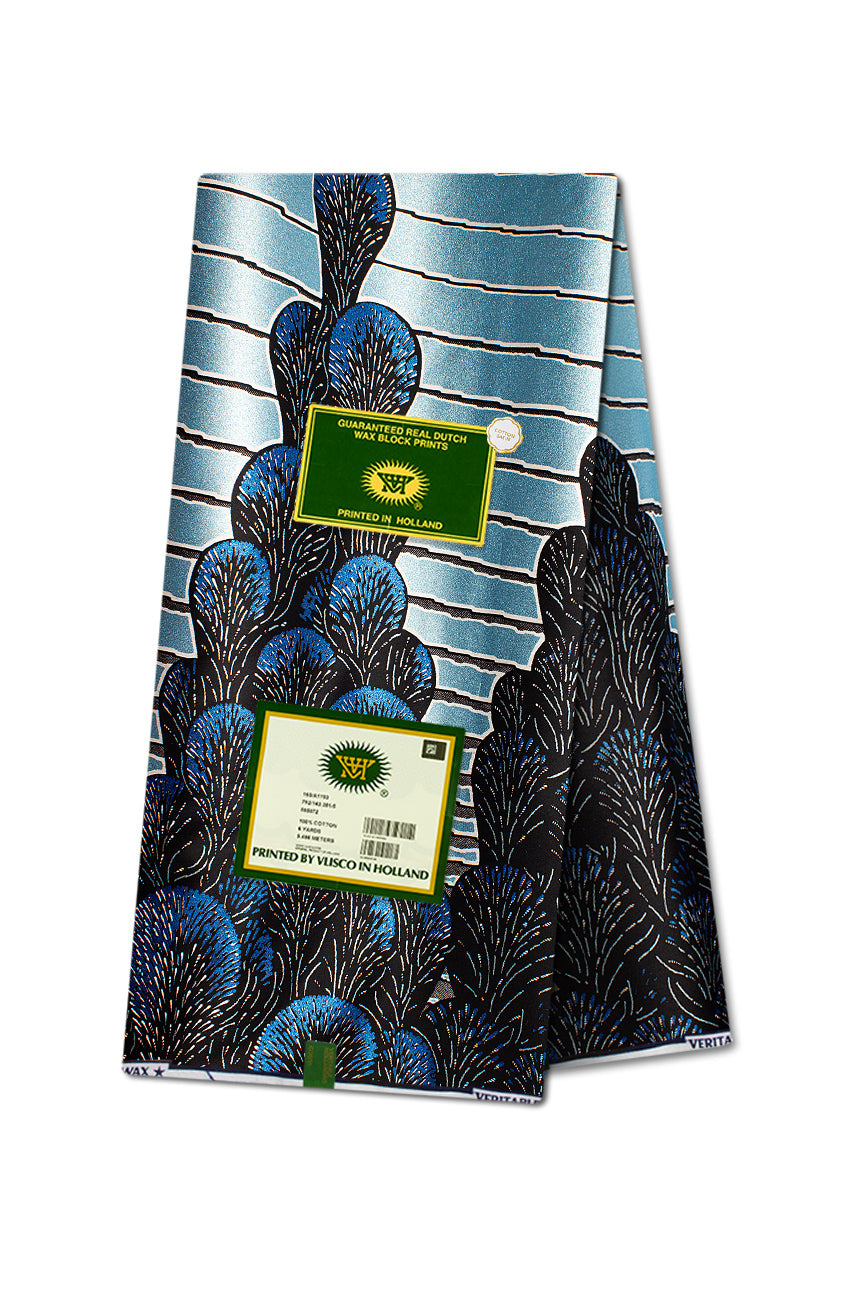 Vlisco Glitter Glam Embellished Wax Print - VGGE3074