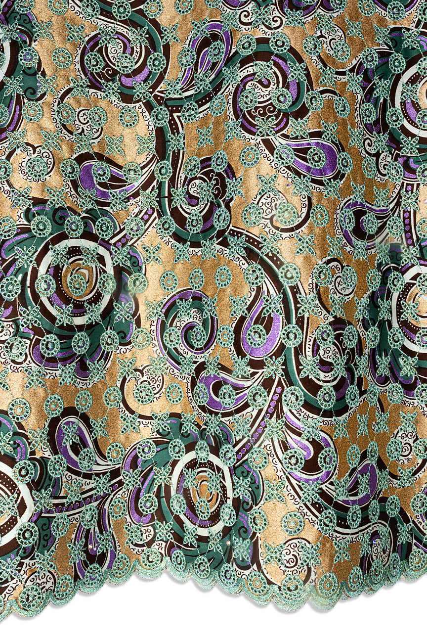 Vlisco Glitter Glam with Lace Embroidery - VHL5322