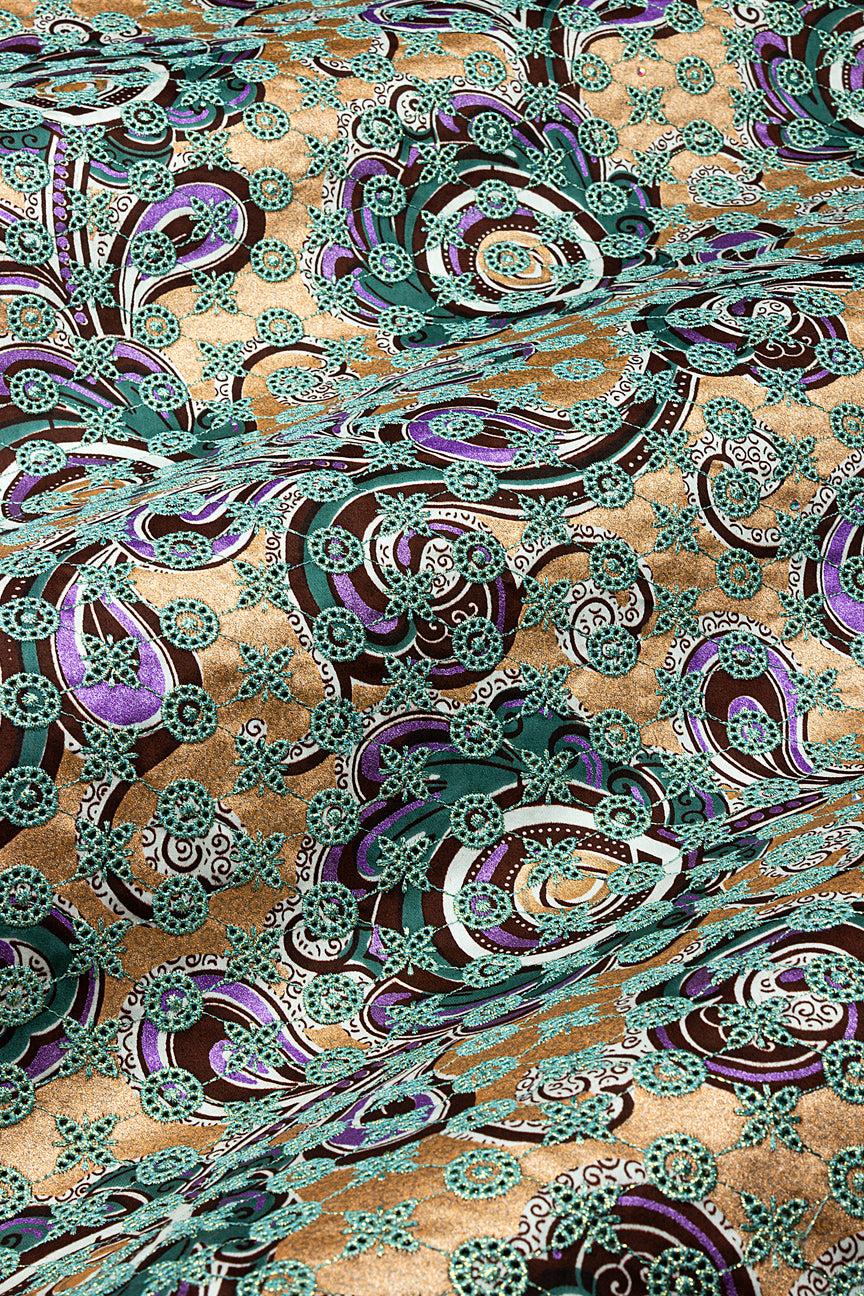 Vlisco Glitter Glam with Lace Embroidery - VHL5322