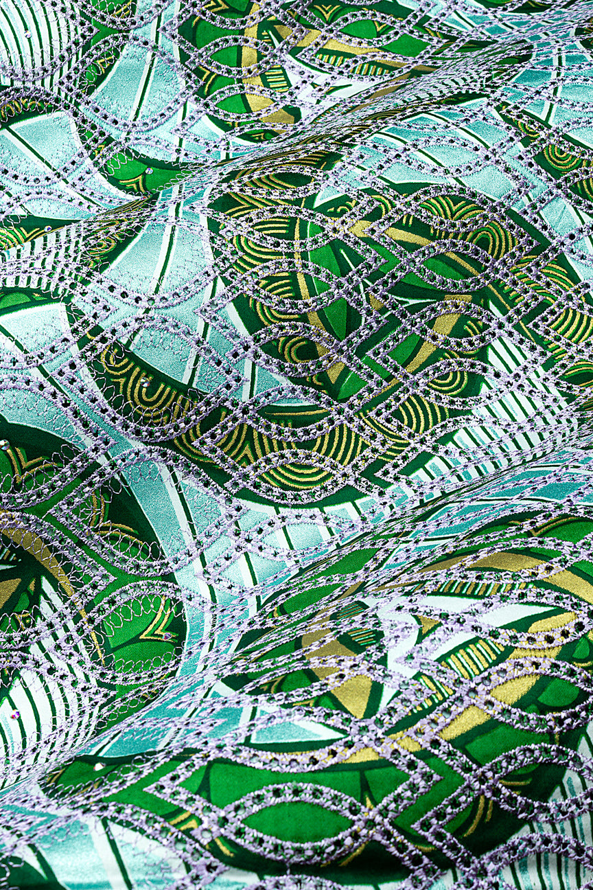 Vlisco Glitter Glam with Lace Embroidery - VHL5331
