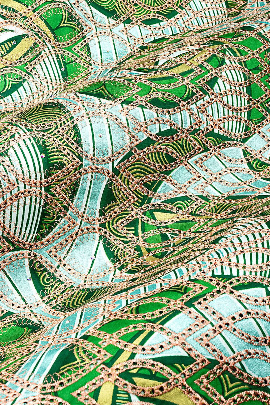 Vlisco Glitter Glam with Lace Embroidery - VHL5332