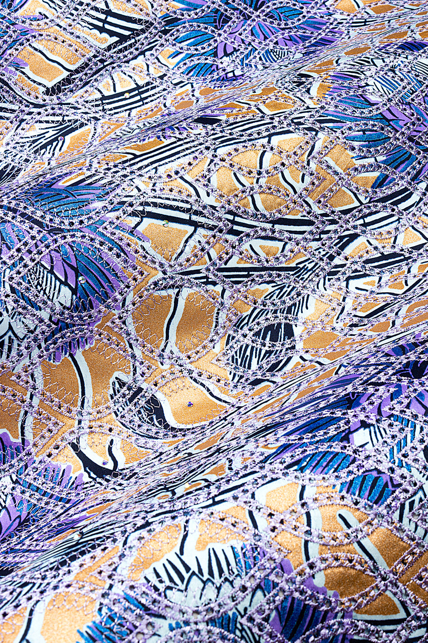 Vlisco Glitter Glam with Lace Embroidery - VHL5333