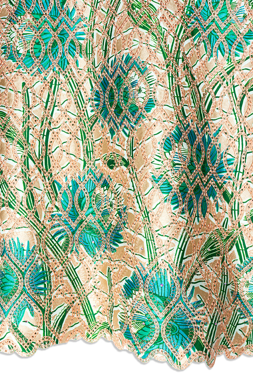 Vlisco Glitter Glam with Lace Embroidery - VHL5334