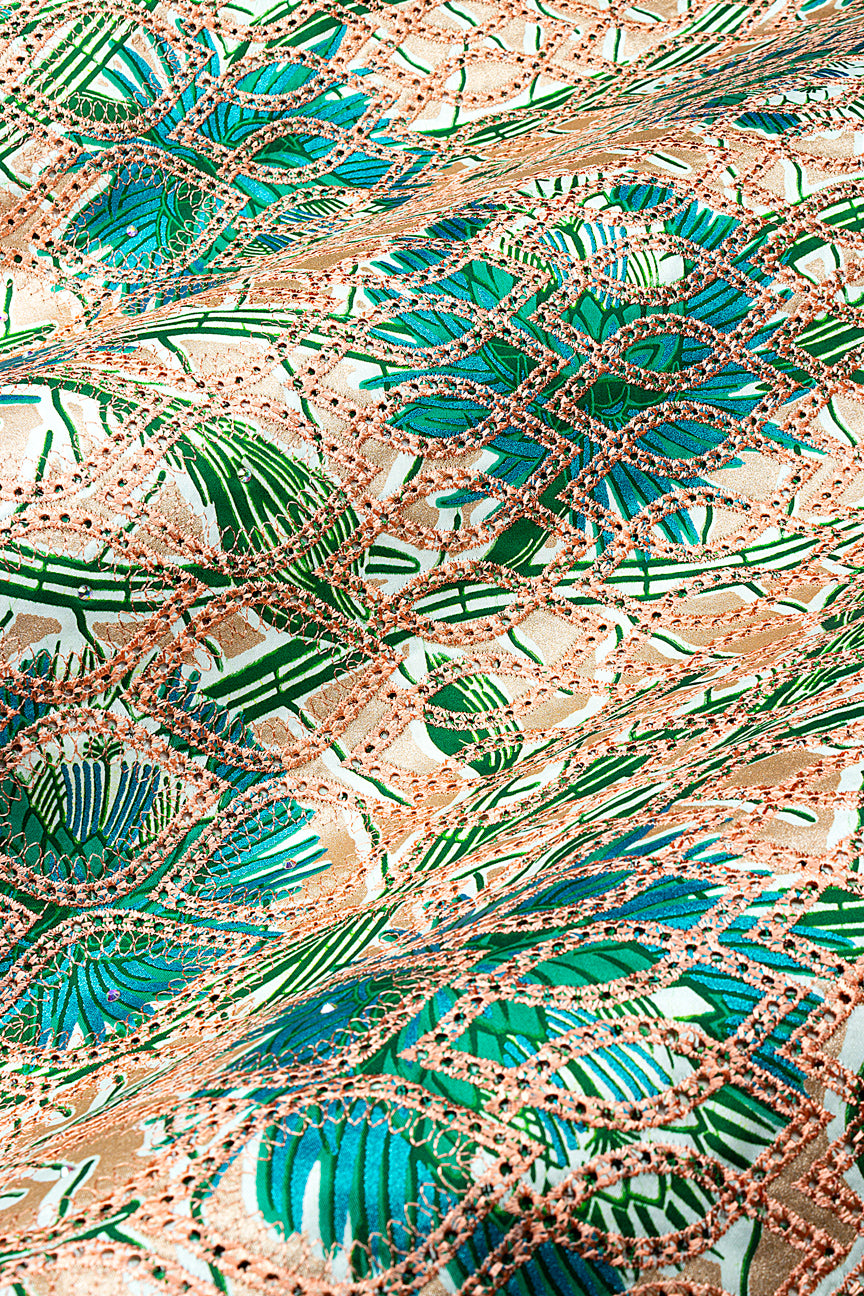 Vlisco Glitter Glam with Lace Embroidery - VHL5334