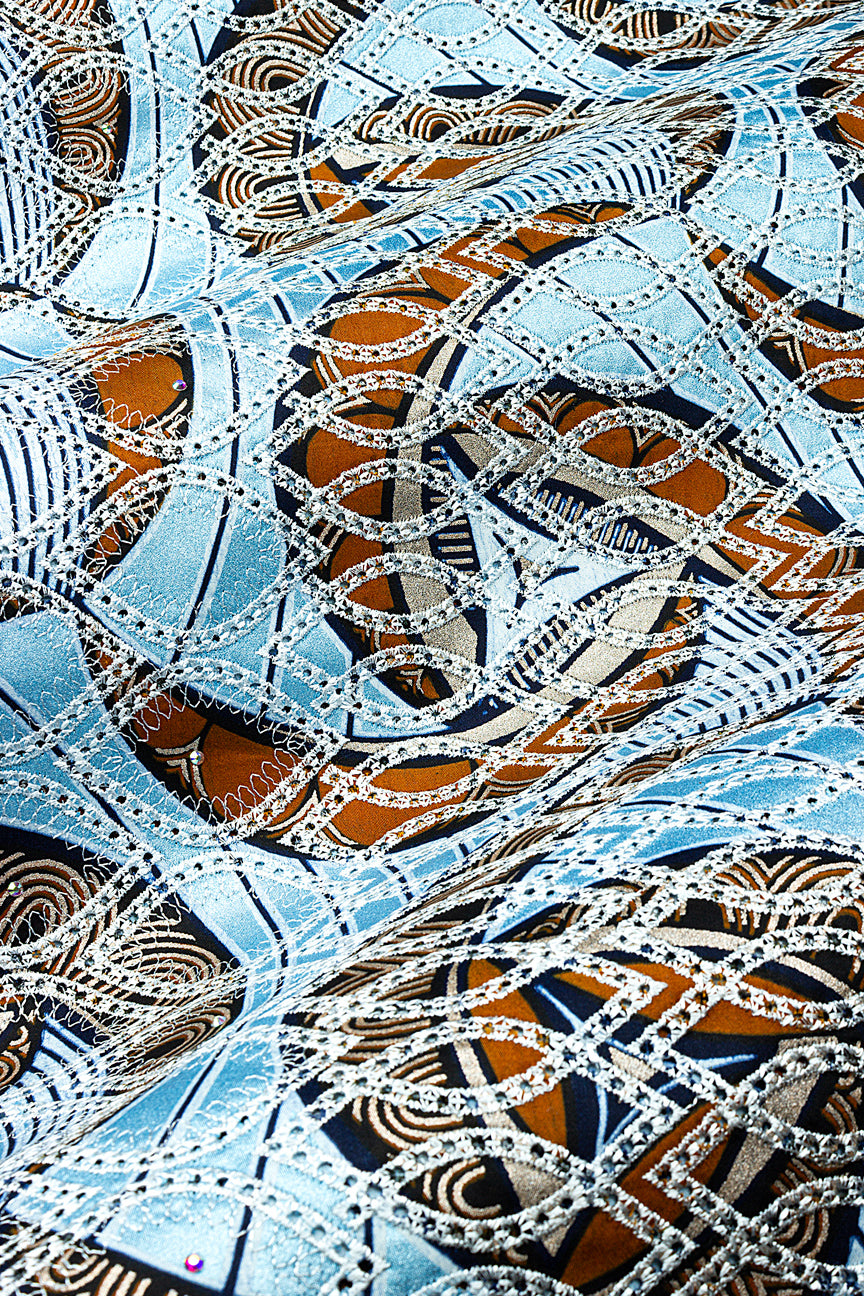 Vlisco Glitter Glam with Lace Embroidery - VHL5335