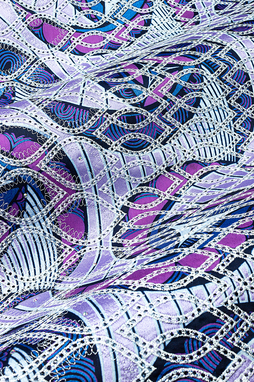 Vlisco Glitter Glam with Lace Embroidery - VHL5336