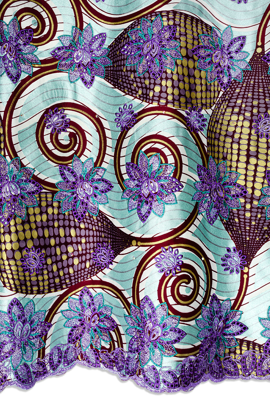 Vlisco Glitter Glam with Lace Embroidery - VHL5313