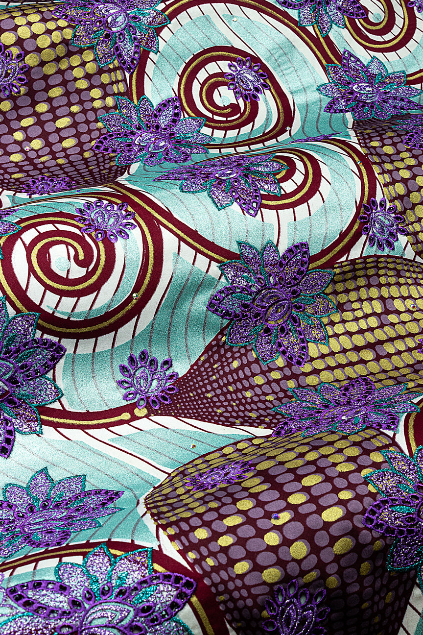 Vlisco Glitter Glam with Lace Embroidery - VHL5313