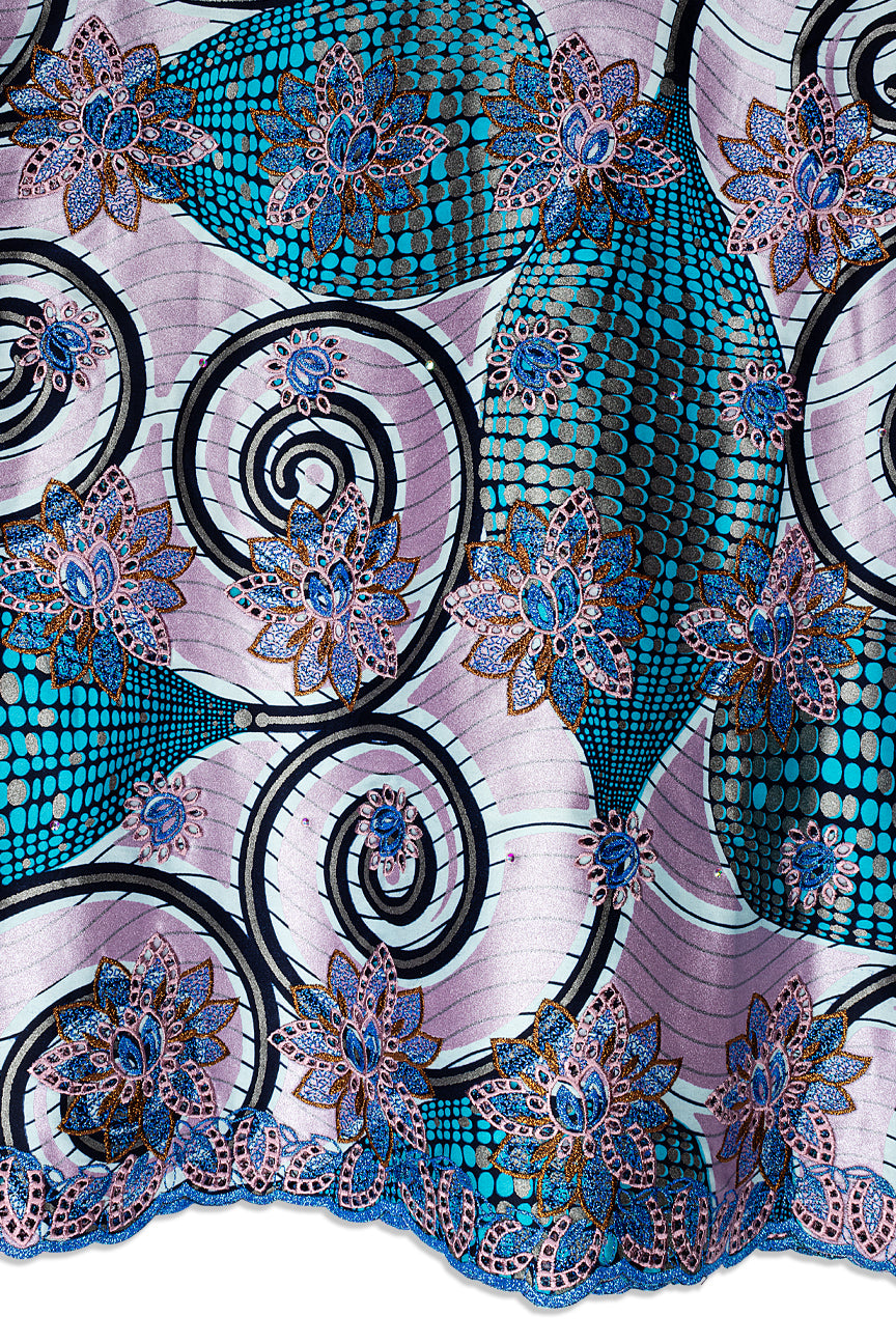 Vlisco Glitter Glam with Lace Embroidery - VHL5314