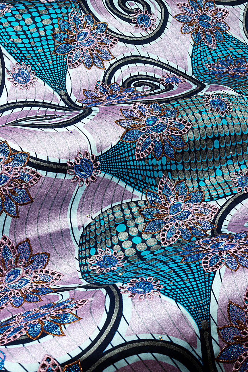 Vlisco Glitter Glam with Lace Embroidery - VHL5314