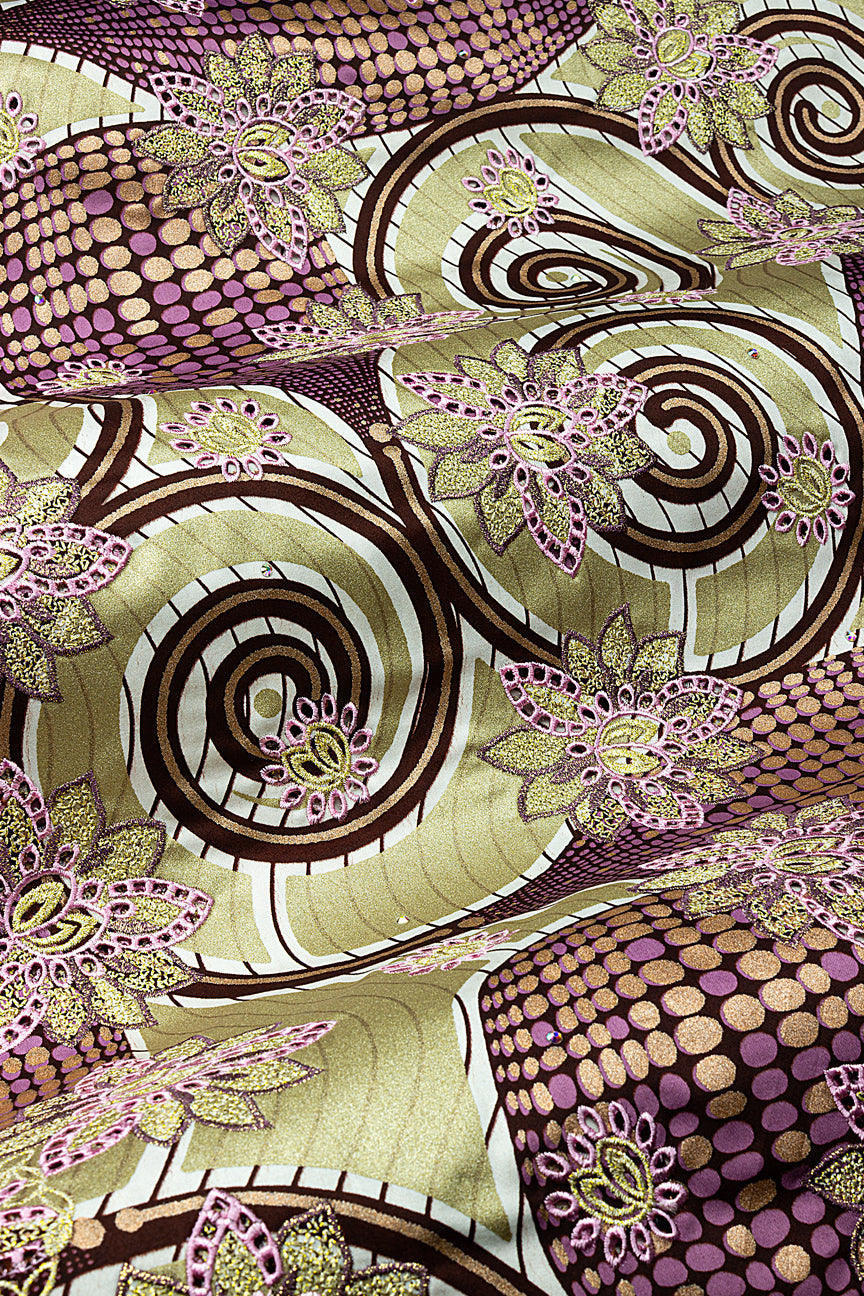 Vlisco Glitter Glam with Lace Embroidery - VHL5315