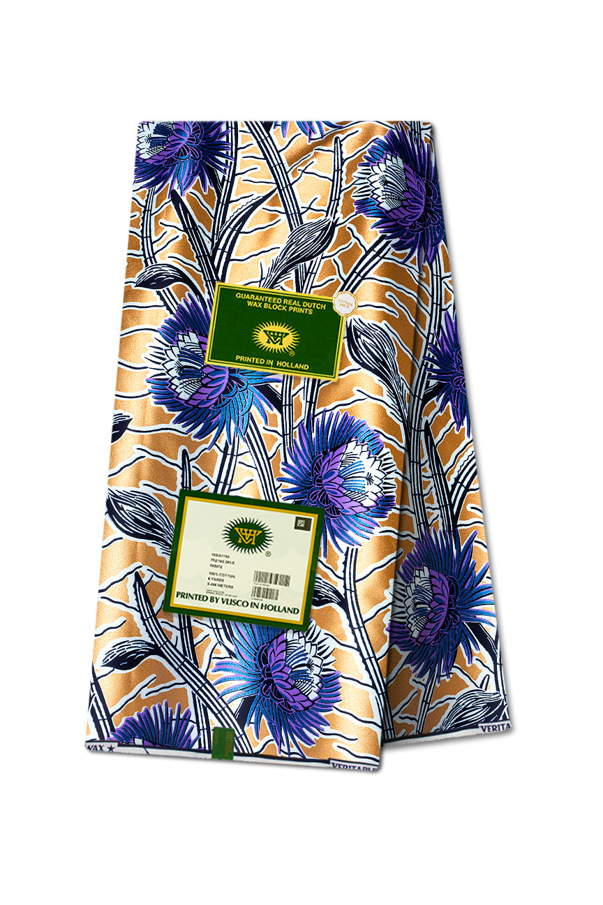 Vlisco Glitter Glam Embellished Wax Print - VGGE3090