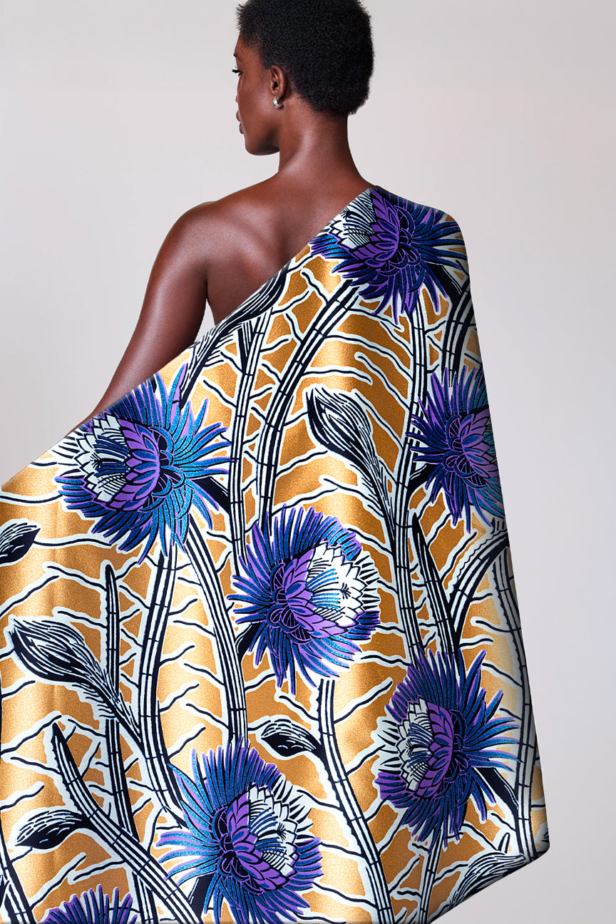 Vlisco Glitter Glam Embellished Wax Print - VGGE3090