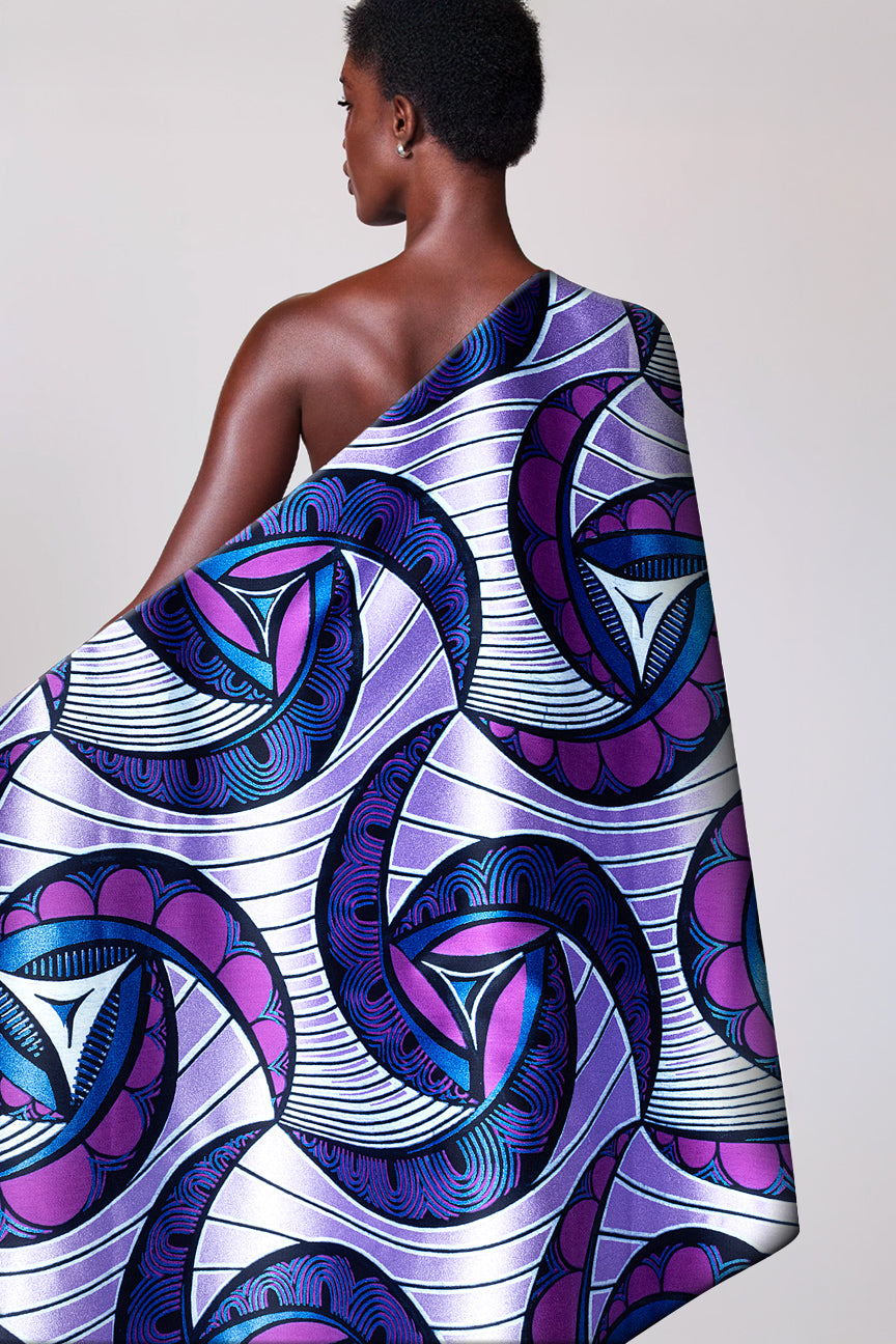 Vlisco Glitter Glam Embellished Wax Print - VGGE3094