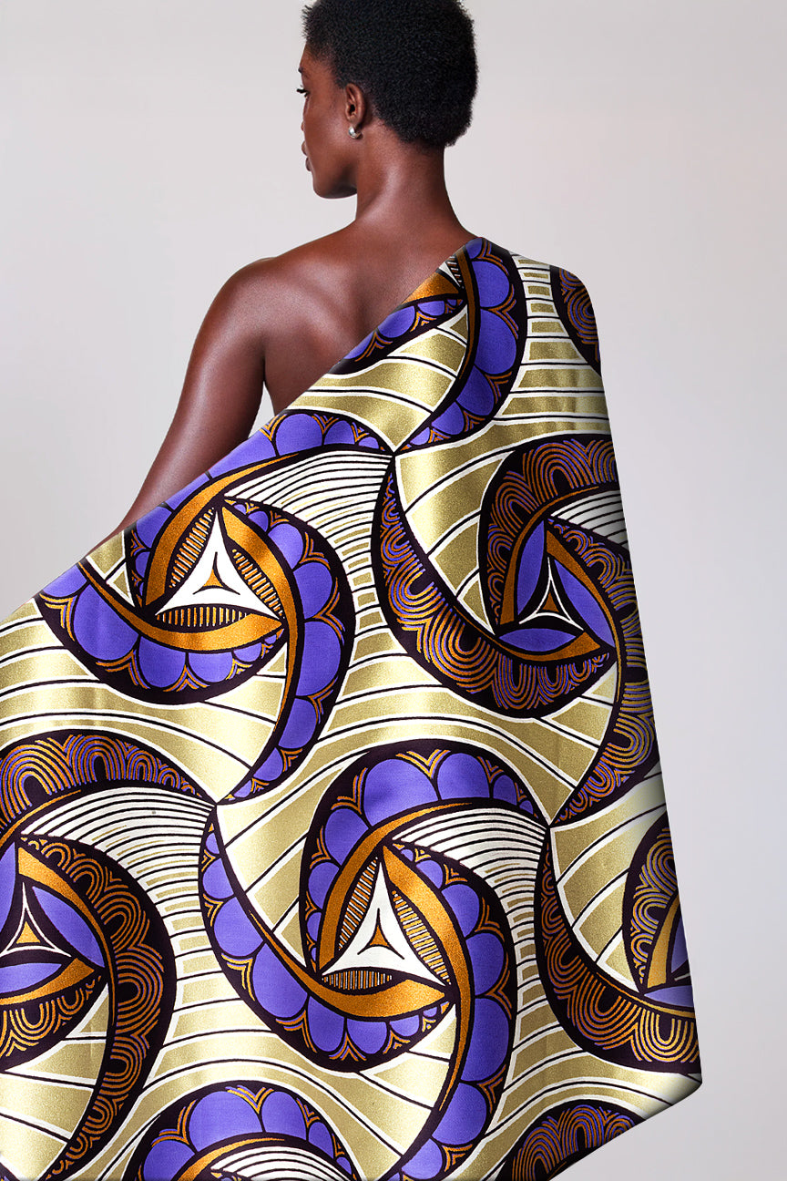 Vlisco Glitter Glam Embellished Wax Print - VGGE3095