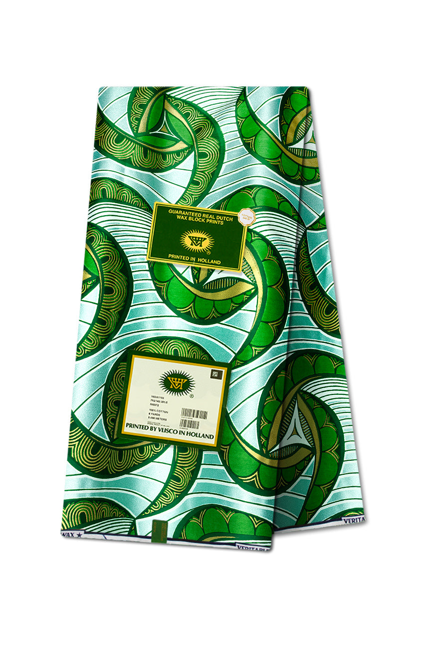 Vlisco Glitter Glam Embellished Wax Print - VGGE3097