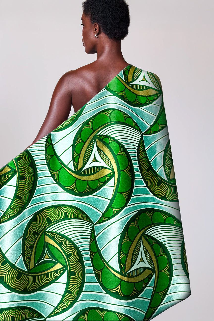 Vlisco Glitter Glam Embellished Wax Print - VGGE3097