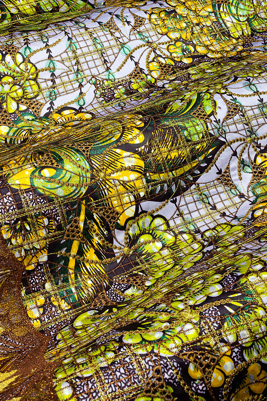 Vlisco Grand Super Exclusive Wax with Lace Embroidery - VHL5250