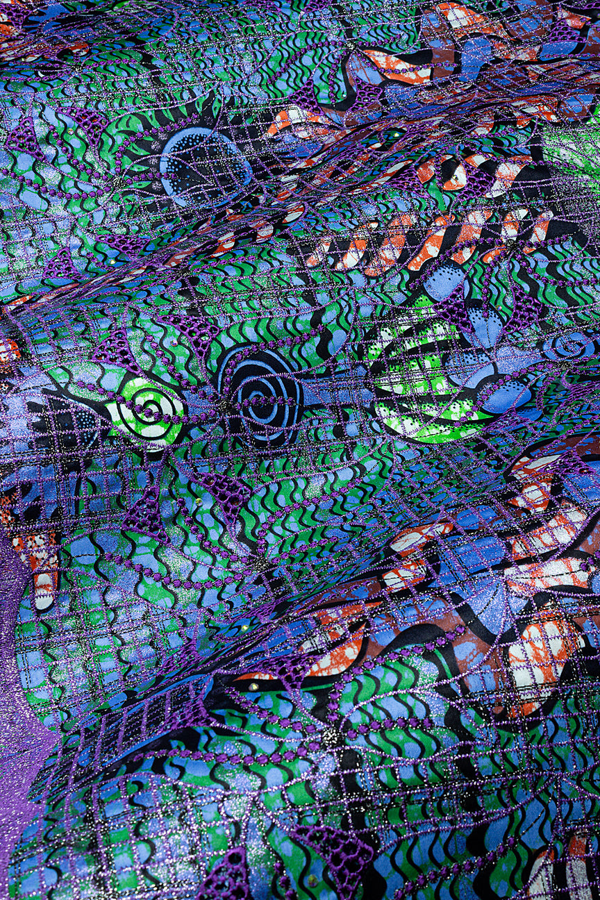 Vlisco Grand Super Exclusive Wax with Lace Embroidery - VHL5251