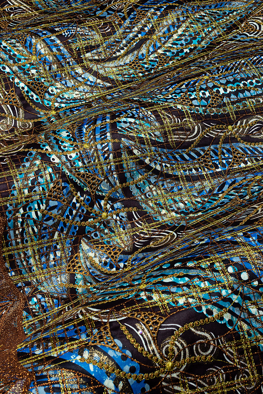 Vlisco Grand Super Exclusive Wax with Lace Embroidery - VHL5255