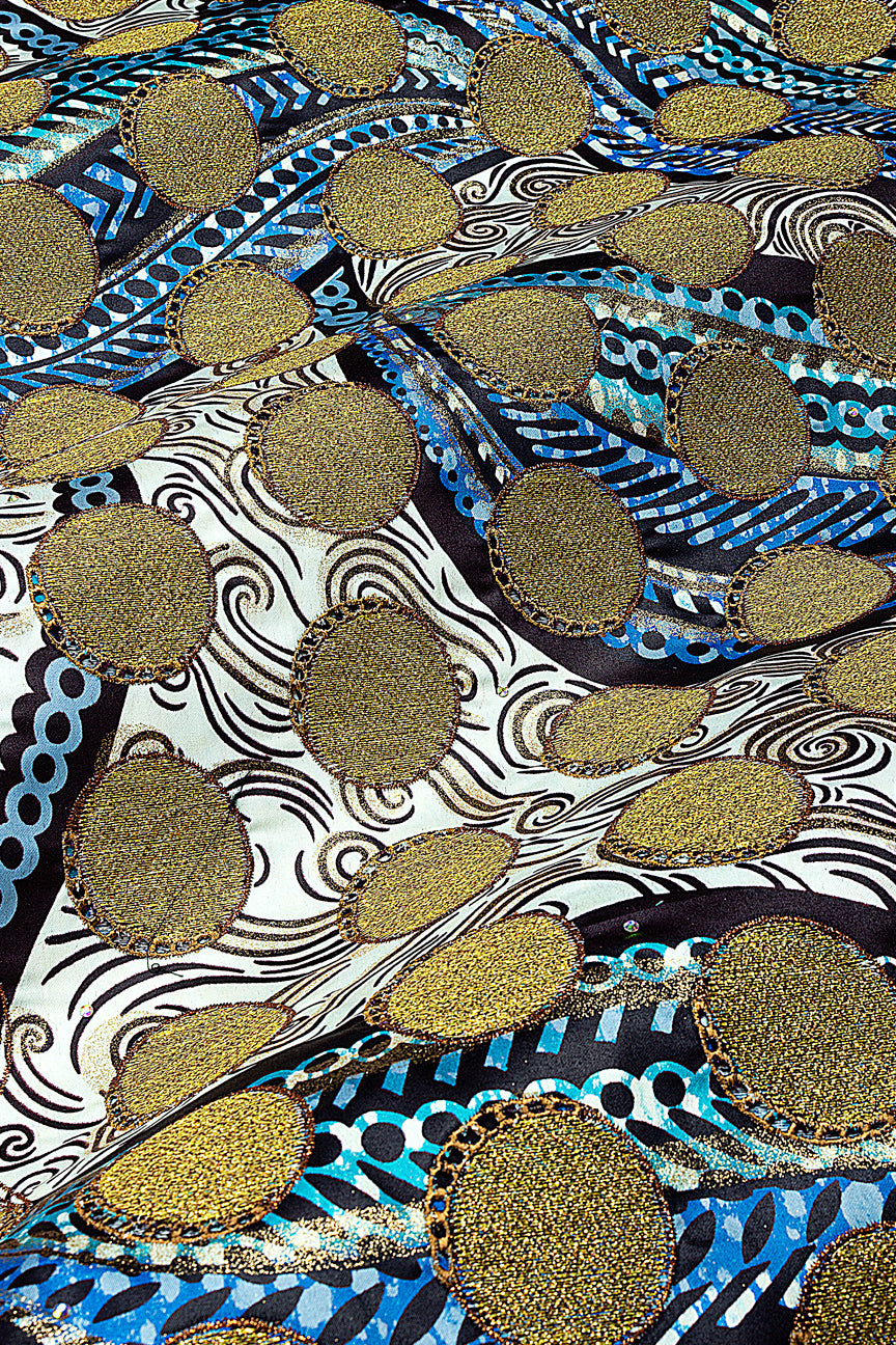 Vlisco Grand Super Exclusive Wax with Lace Embroidery - VHL5257