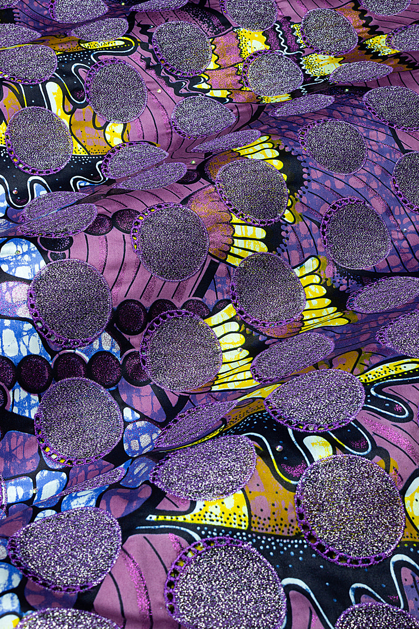 Vlisco Grand Super Exclusive Wax with Lace Embroidery - VHL5259
