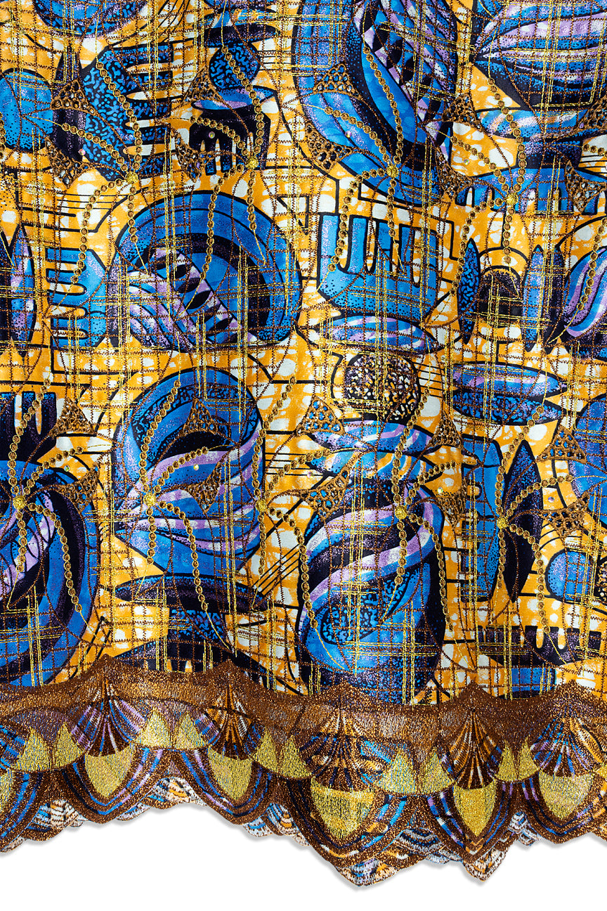 Vlisco Grand Super Exclusive Wax with Lace Embroidery - VHL5241