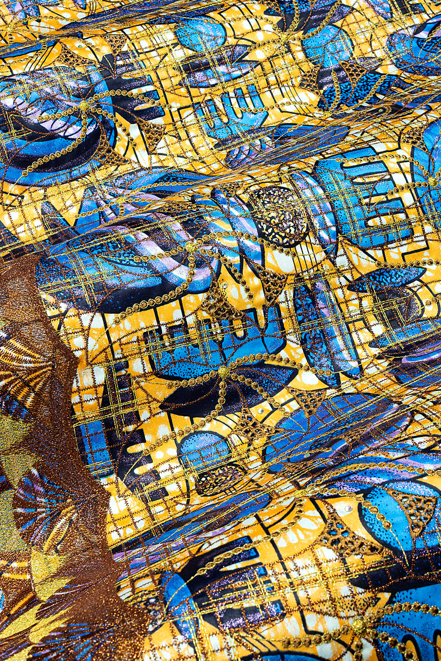 Vlisco Grand Super Exclusive Wax with Lace Embroidery - VHL5241