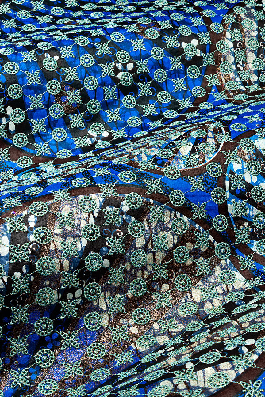 Vlisco Grand Super Exclusive Wax with Lace Embroidery - VHL5331