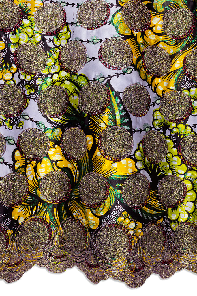 Vlisco Grand Super Exclusive Wax with Lace Embroidery - VHL5262