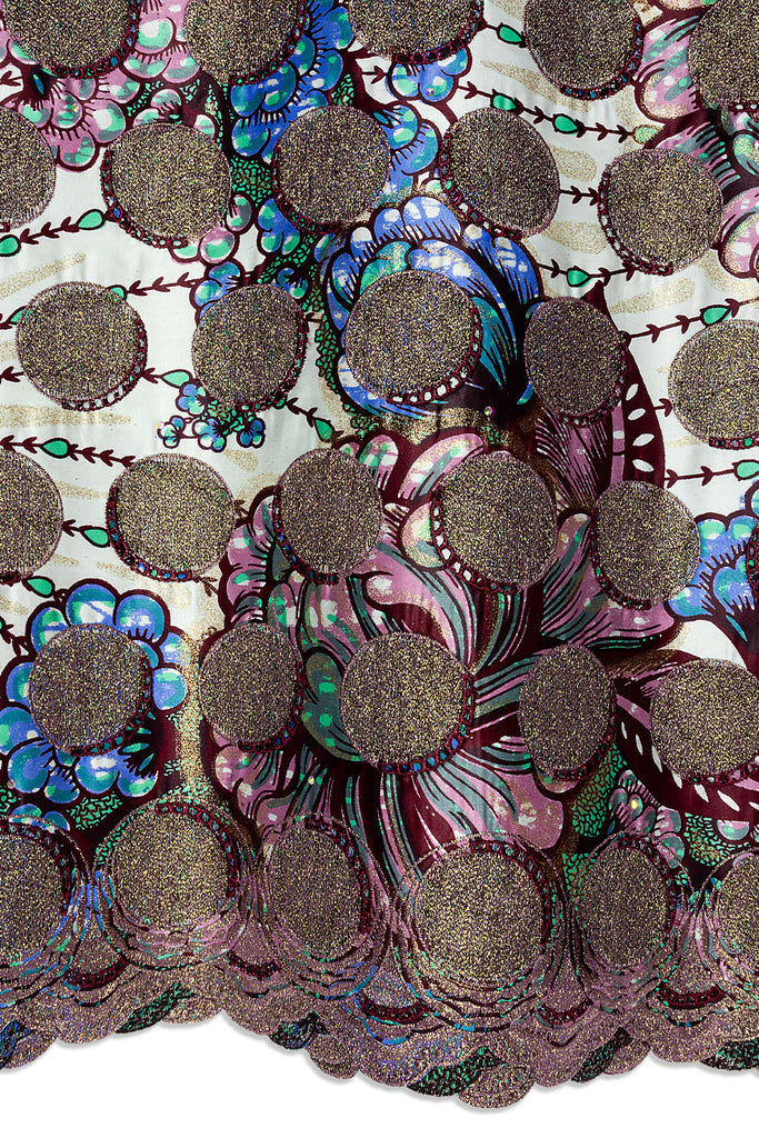 Vlisco Grand Super Exclusive Wax with Lace Embroidery - VHL5263