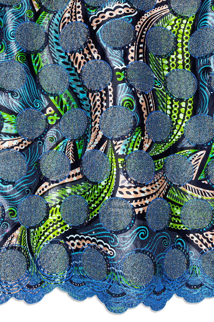 Vlisco Grand Super Exclusive Wax with Lace Embroidery - VHL5267