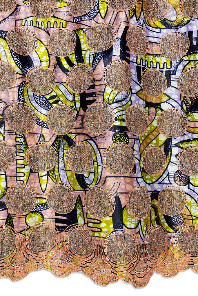 Vlisco Grand Super Exclusive Wax with Lace Embroidery - VHL5268