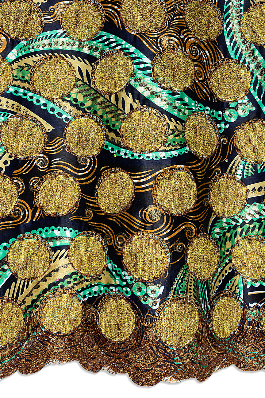 Vlisco Grand Super Exclusive Wax with Lace Embroidery - VHL5269