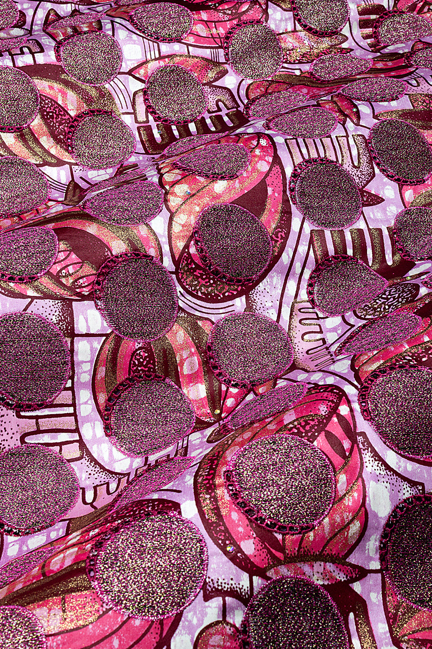 Vlisco Grand Super Exclusive Wax with Lace Embroidery - VHL5270